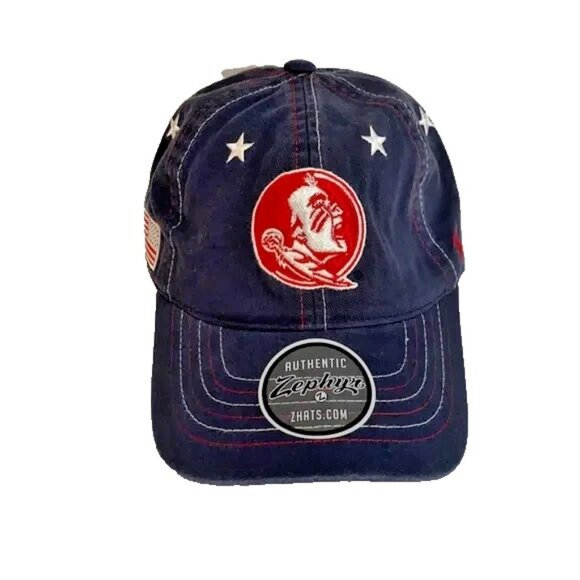 Zephyr Other - New FSU Florida State Seminoles Zephyr Stars USA Patriotic Hat Cap